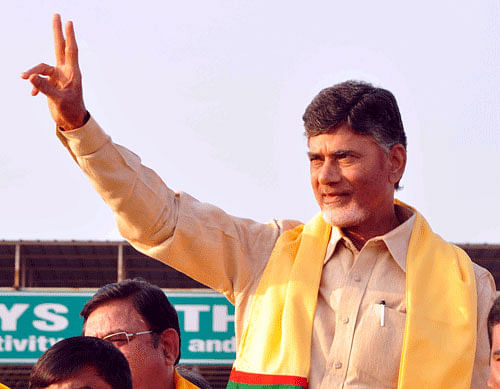 Telangana Chief Minister K Chandrasekhara Rao may have kept out big leaders and political opponents from his swearing-in, but his Andhra counterpart N Chandrababu Naidu is taking pains to ensure his swearing-in is an all-inclusive affair. PTI photo