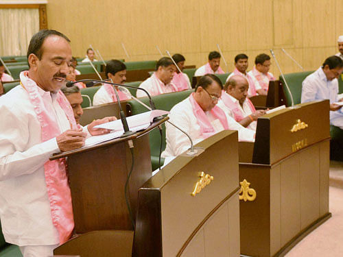 Fourteen MLAs of the main opposition Congress were today suspended from Telangana Assembly for a day as they stalled proceedings over the defections issue that rocked the House for the second consecutive day. PTi file photo (For representation purpose)