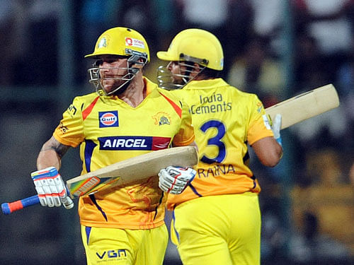 CSK Players. DH File Photo.