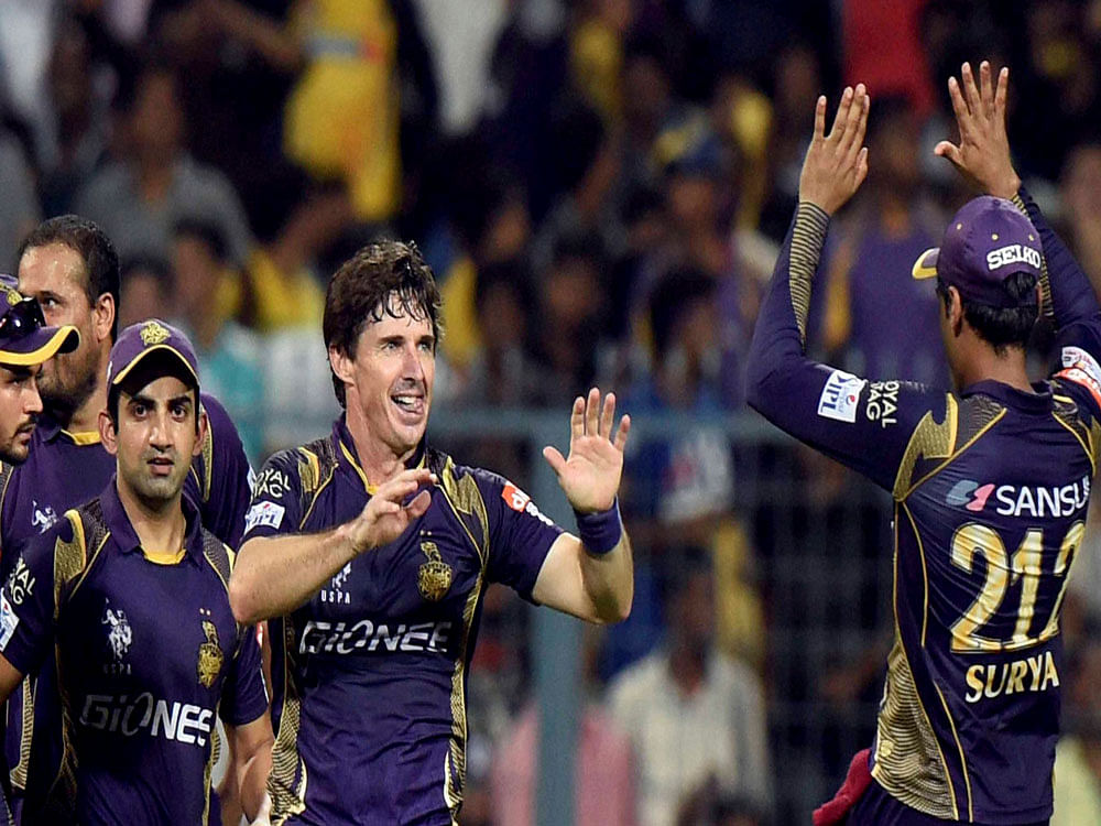 Knight Riders, who lost a crucial game against Mumbai Indians last night, are in a must-win situation in their final league match to seal a final-four spot. PTI file photo