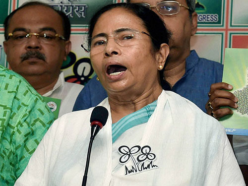 Reiterating her attack against the CPI(M)-Congress alliance, Banerjee said both the parties are devoid of ideology. PTI file photo
