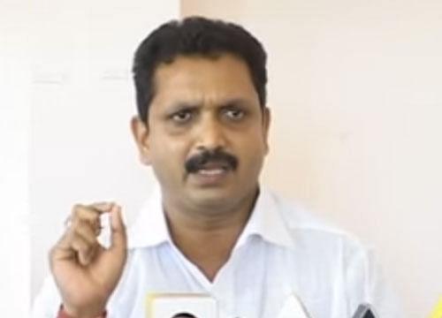 In a Facebook post, BJP's firebreand leader K Surendran mocked at the new government. Video grab