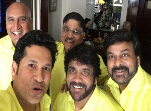 A consortium of investors, including megastars Chiranjeevi and Akkineni Nagarjuna, leading film producer Allu Arvind and industrialist and serial entrepreneur Nimmagadda Prasad have joined hands to buy stake in Blasters Sports Pvt. Ltd., the owners of Kerala Blasters. Picture courtesy Twitter