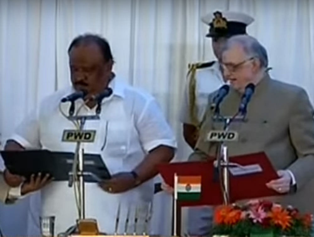 Kerala Governor Justice (retd) P Sathasivam administered the oath of office to Thomas at the Raj Bhavan.