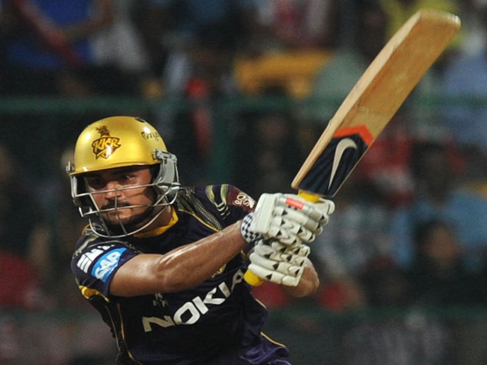 Manish Pandey was the leading scorer for Knight Riders, smashing an unbeaten 81 off 47 balls. DH file photo
