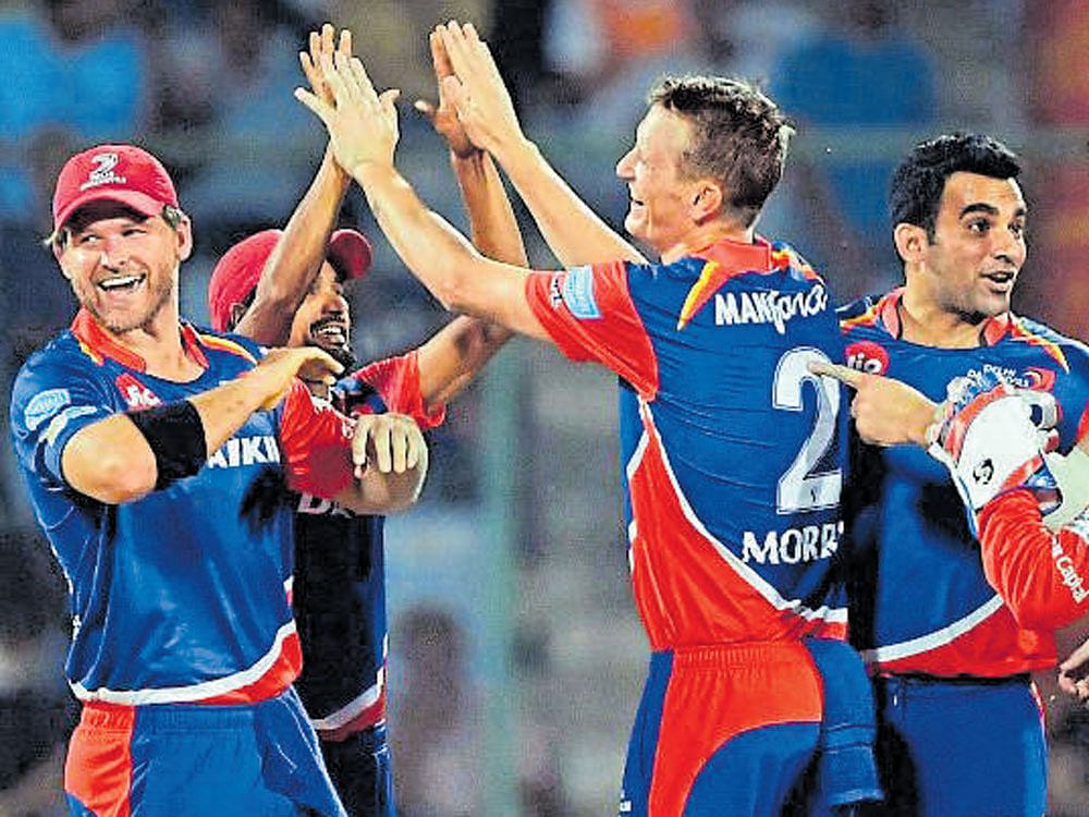 happy bunch Delhi Daredevils, with two wins under their belt, would look to maintain their momentum when they take on Kolkata Knight Riders on Monday. PTI