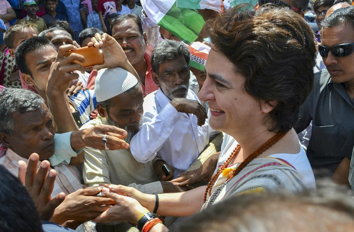 After her boat ride from Prayagraj to Varanasi to canvass support for her party, Congress general secretary Priyanka Gandhi Vadra would be taking the train route to campaign in Ayodhya on Wednesday. PTI file photo