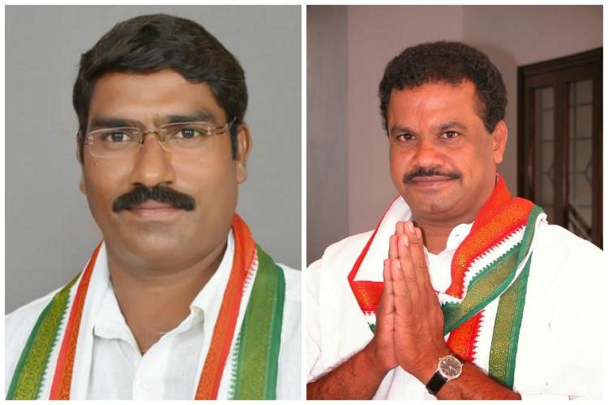 Congress MLAs S A Sampath Kumar (left) and Komatireddy Venkata Reddy were expelled from the Assembly and the decision of the House was challenged in the court. This case would also become infructuous, legal experts said. (file pic)