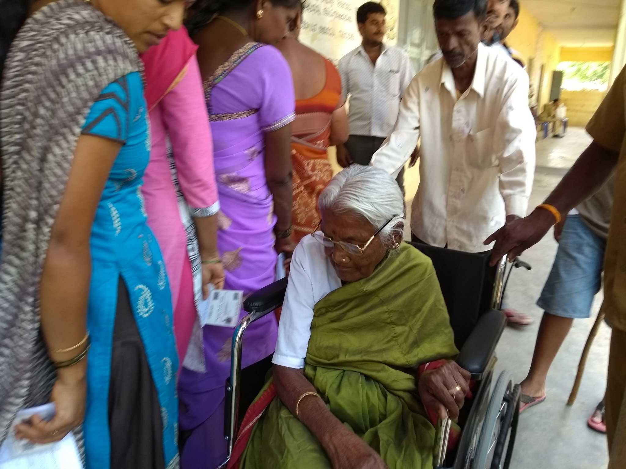 There were 15,409 differently-abled voters in the district, among whom, 14,800 have exercised their franchise on Saturday. 