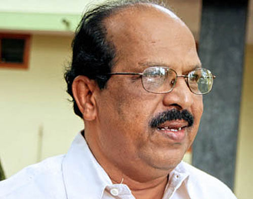 Kerala Public Works minister G Sudhakaran.