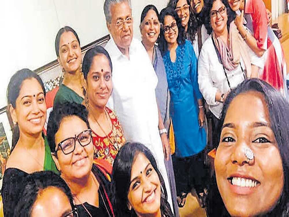 WICC members during a meeting with Kerala Chief Minister Pinarayi Vijayan on Thursday. PIC COURTESY: FACEBOOK