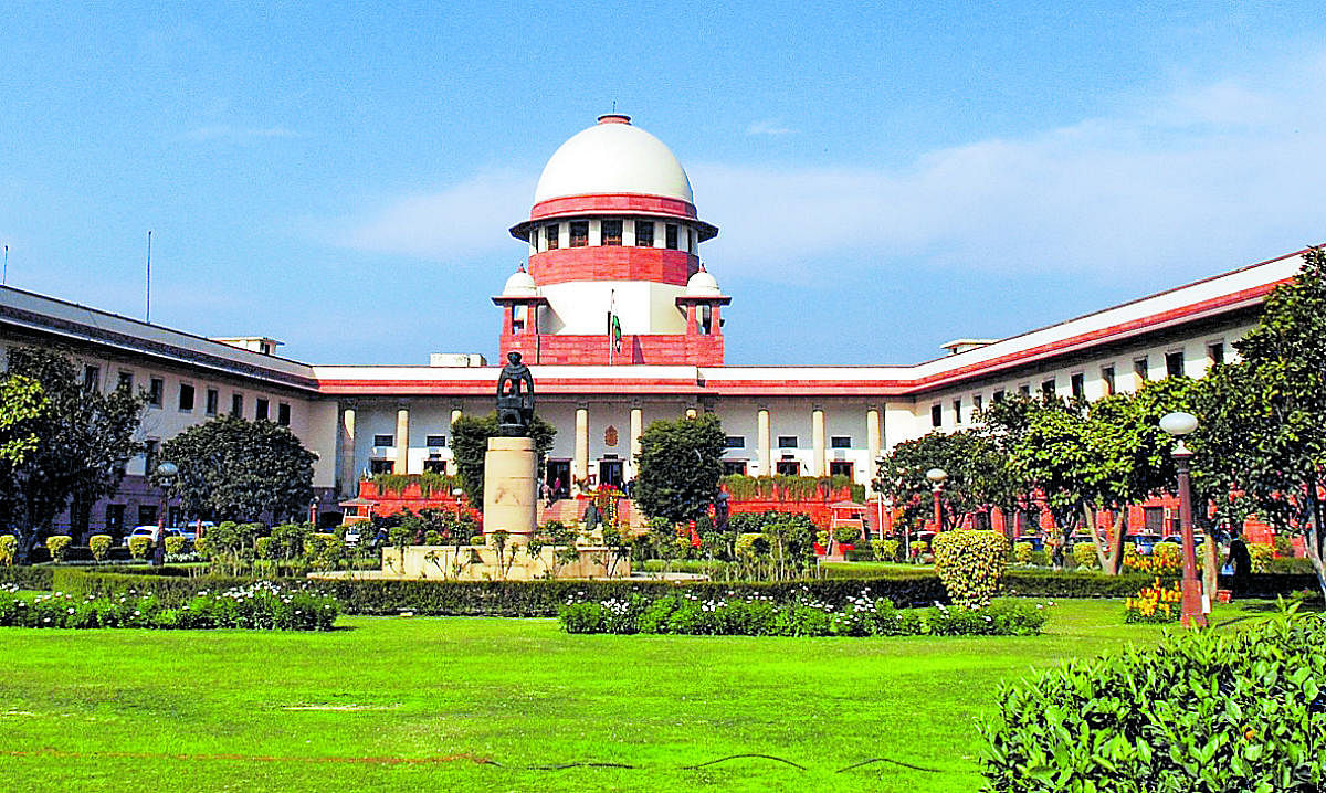 A view of the Supreme Court of India, in New Delhi. Pic for representation only
