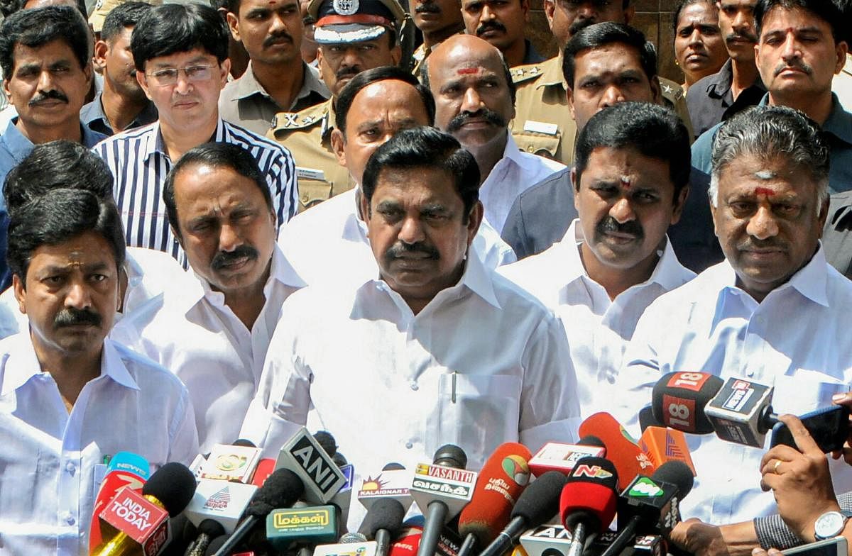 Tamil Nadu Chief Minister K Palaniswami said Kerala suffered the deluge due to the discharge of excess water from 80 reservoirs spurred by heavy rains in that state. PTI Photo