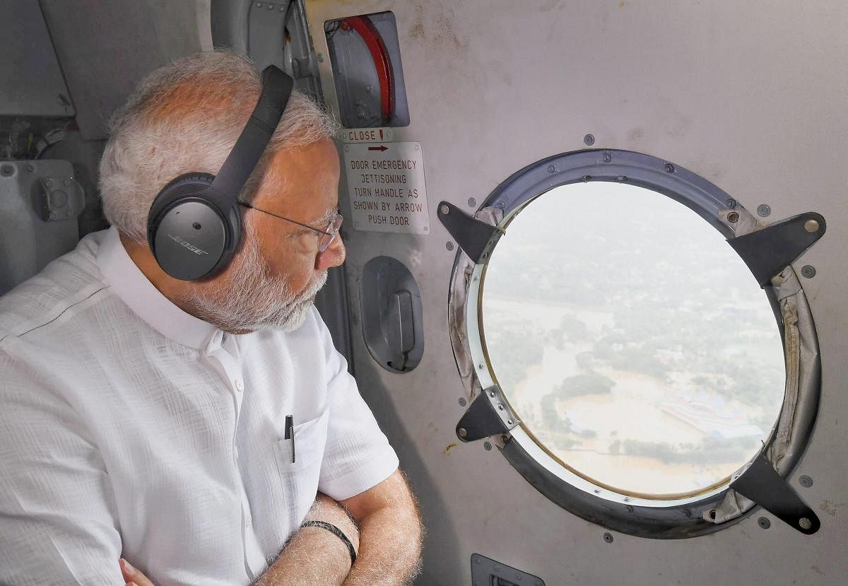 The Congress on Monday hit out at Prime Minister Narendra Modi, alleging that he was playing politics on the issue of flood relief, and asked him to show large-heartedness in providing more central assistance to flood-hit Kerala as the Rs 500-crore aid was "too little, too late".