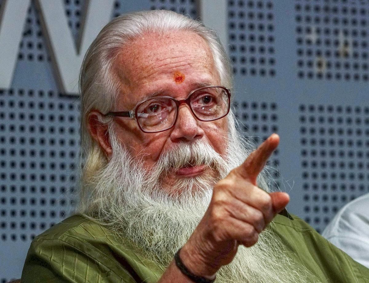 Nambi Narayanan was arrested in November 1994 over false charges that he, along with others, had leaked out documents related to cryogenic engine technology through two Maldivian women. PTI