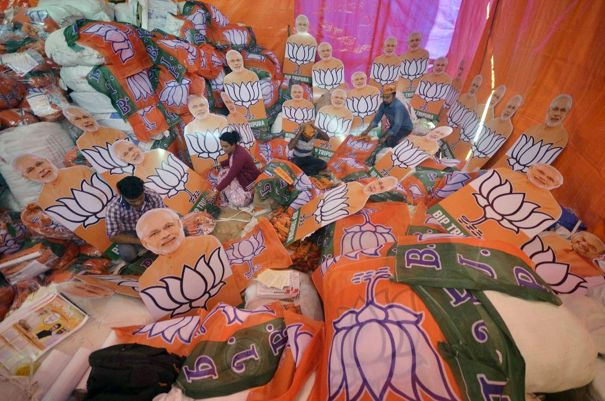 The opposition Left Front had last week demanded rescheduling of the bypolls claiming that opposition candidates could not file nomination papers due to attacks and intimidations by miscreants belonging to the BJP. (PTI file photo)
