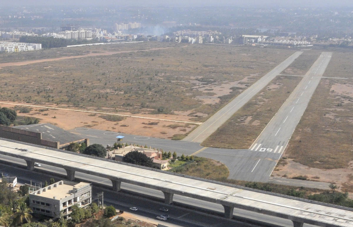 A file photograph of the Jakkur aerodrome near Yelahanka. dh Photo/ Janardhan B K