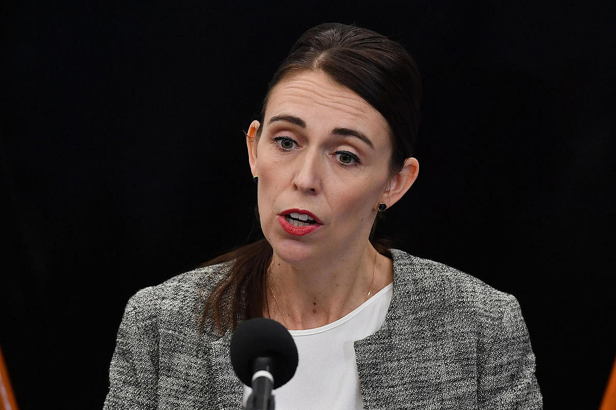 New Zealand's Prime Minister Jacinda Ardern speaks to the media during a press conference at the Justice Precinct in Christchurch on March 28, 2019. AFP photo