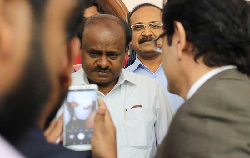 In a scathing attack on previous regimes, Chief Minister H D Kumaraswamy said Friday that money had been swindled in the name of water projects, while reiterating that he still had reservations over the Yettinahole drinking water project. DH file photo