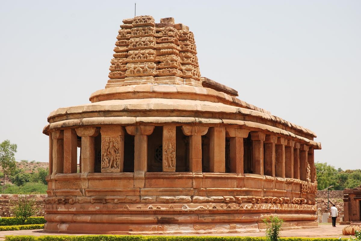The aspidal-shaped Durga Temple, Aihole.