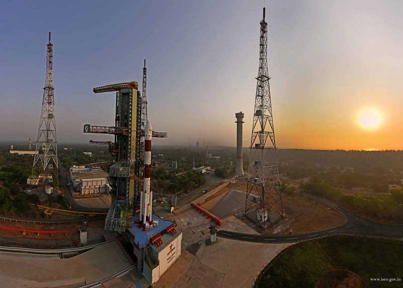 The countdown began at 6.27 am for the launch on board Indian Space Research Organisation's third generation workhorse Polar Satellite Launch Vehicle (PSLV), in its 47th flight, ISRO said. (Image: Twitter/ISRO)