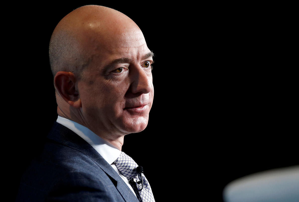 Bezos hired Gavin de Becker &amp; Associates to find out how his intimate text messages and photos made their way into the hands of the Enquirer, which reported on the Amazon chief's extramarital affair, leading to his divorce. (Reuters File Photo)