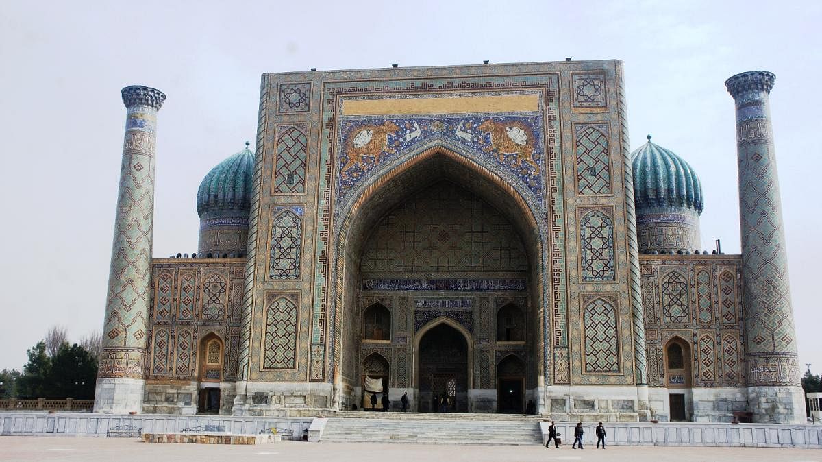 SCHOOL OF THOUGHT Registan in Samarkand madrasa. PHOTOS BY AUTHOR
