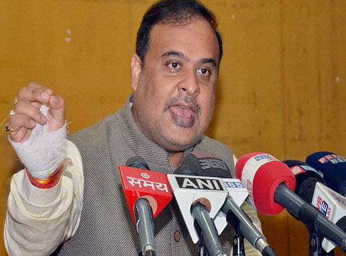 Assam minister and BJP leader Sarma at a press meet here, said, 'As the PPA is a part of NEDA, which is a constituent of the (BJP-led) NDA, an NDA government is in Arunachal Pradesh from today. Arunachal is free from Congress.' PTI FIle photo