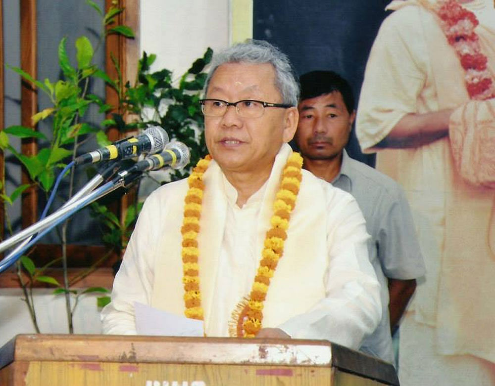 Outgoing Deputy Chief Minister of Manipur Gaikhangam. Image courtesy: Facebook