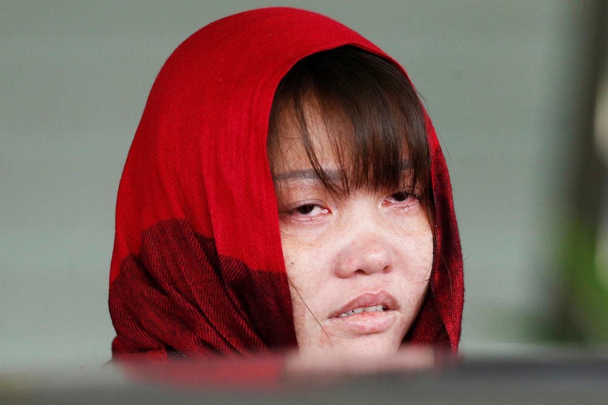 Doan Thi Huong welcomed the "fair sentence" after the judge handed down the verdict in a Malaysian court, where she has been on trial for the murder of Kim Jong Nam with a nerve agent. (Reuters File Photo)