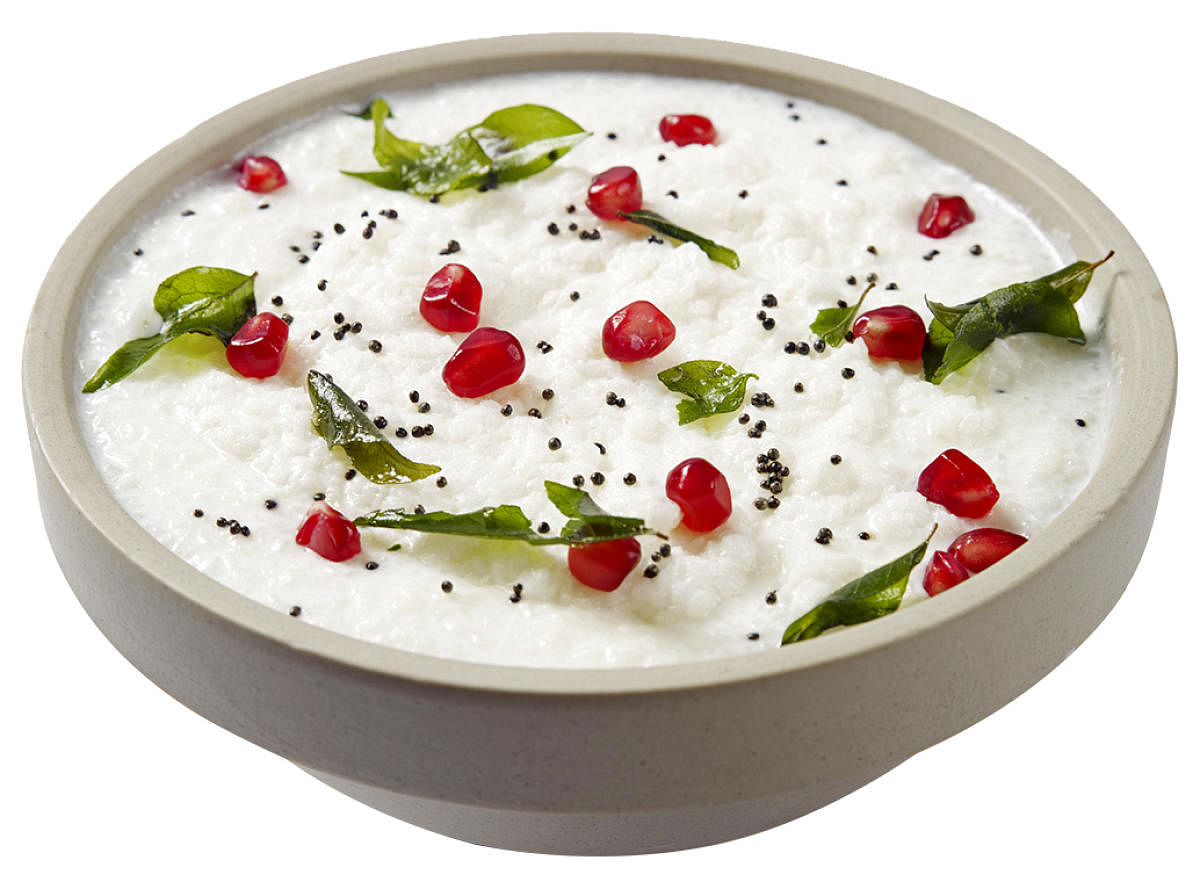 Curd rice is a perfect dish for the summers.