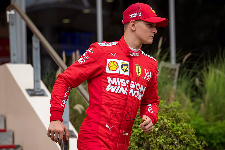 Mick Schumacher during the test session in Bahrain. Picture credit: AFP