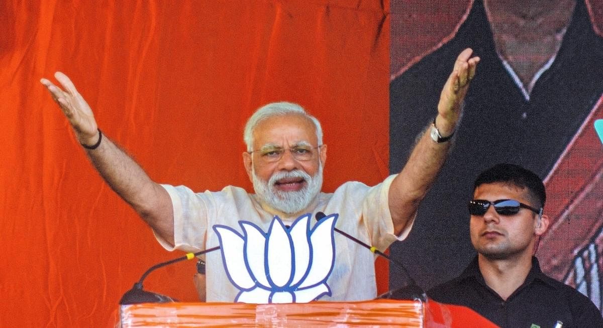 Prime Minister Narendra Modi on Monday criticised the Congress for coining the term 'Hindu terror', prompting a sharp reaction from the main opposition party. (PTI File Photo)