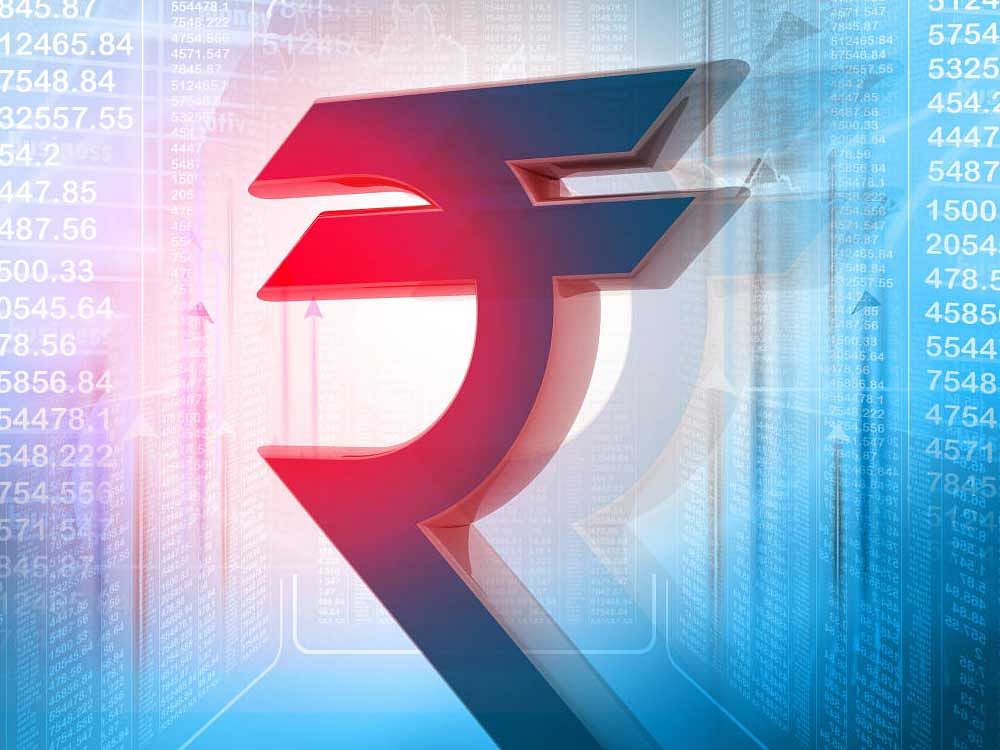 At the Interbank Foreign Exchange, the rupee opened on a weak note at 68.56 then fell further to 68.66 against the US dollar, showing a decline of 25 paise over its previous closing.