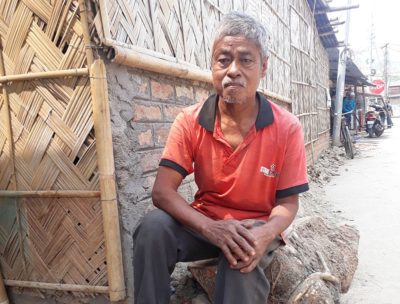 Bishnu Khatriyo in Bonda refugee camp. Photo by Sumir Karmakar