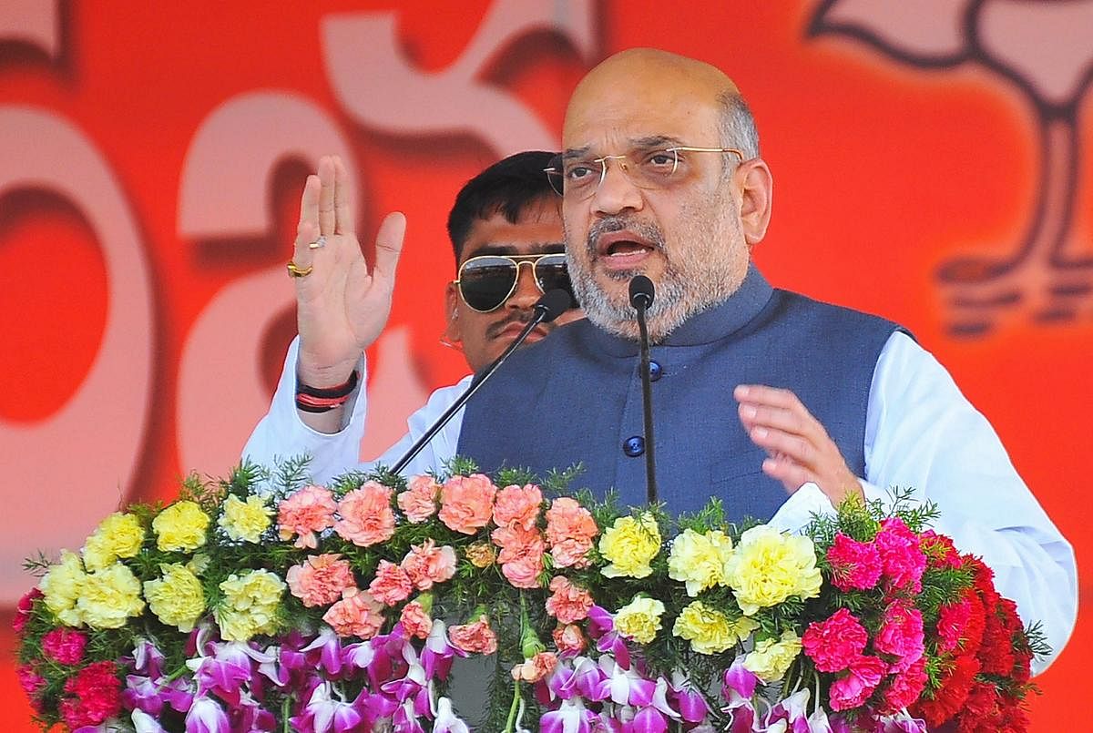 BJP president Amit Shah on Friday said the Narendra Modi-led government has ensured peace and development in the northeast, which was roiled by militant activities even five years ago. PTI photo