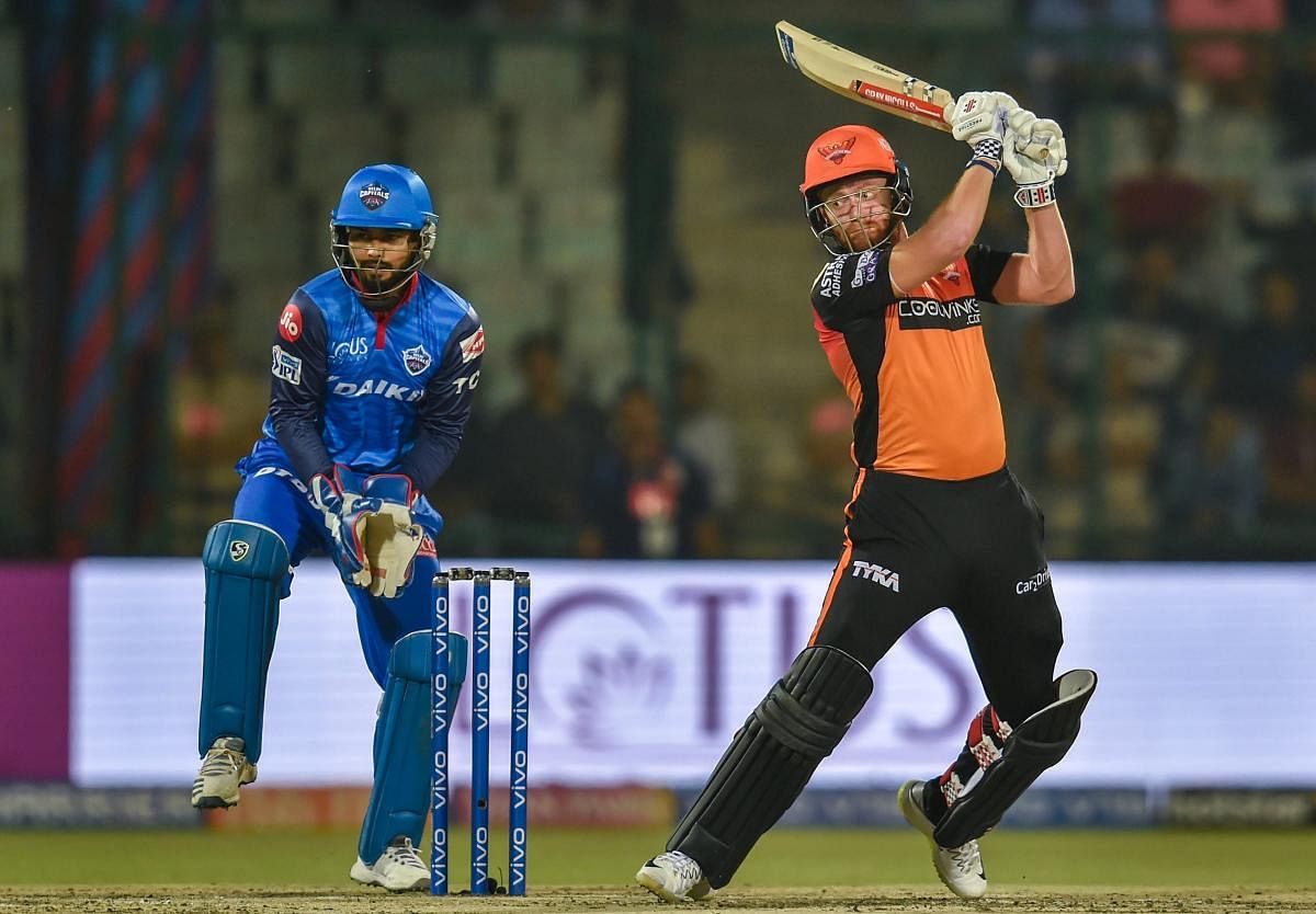 RED-HOT Sunrisers Hyderabad would want Jonny Bairstow to continue his marauding run against Mumbai Indians on Saturday. PTI 