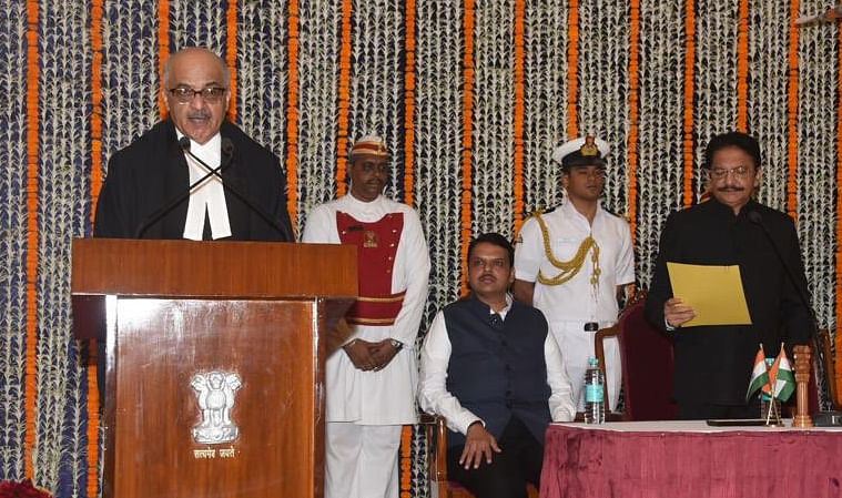 Chief Justice of Rajasthan High Court, Justice Pradeep Nandrajog was sworn in as the Chief Justice of the Bombay High Court on Sunday. Picture courtesy Twitter