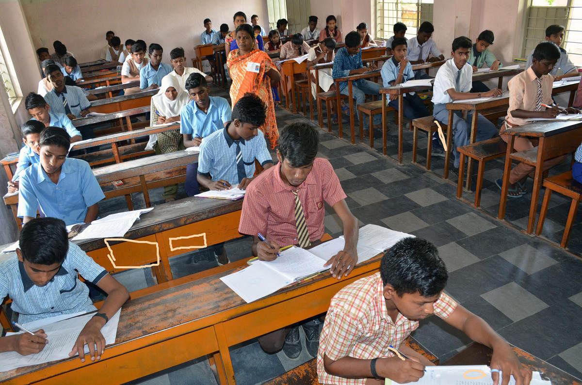 The SSLC examinations in the state concluded on April 4 and the evaluation of answer scripts is scheduled to begin on April 10. DH File Photo