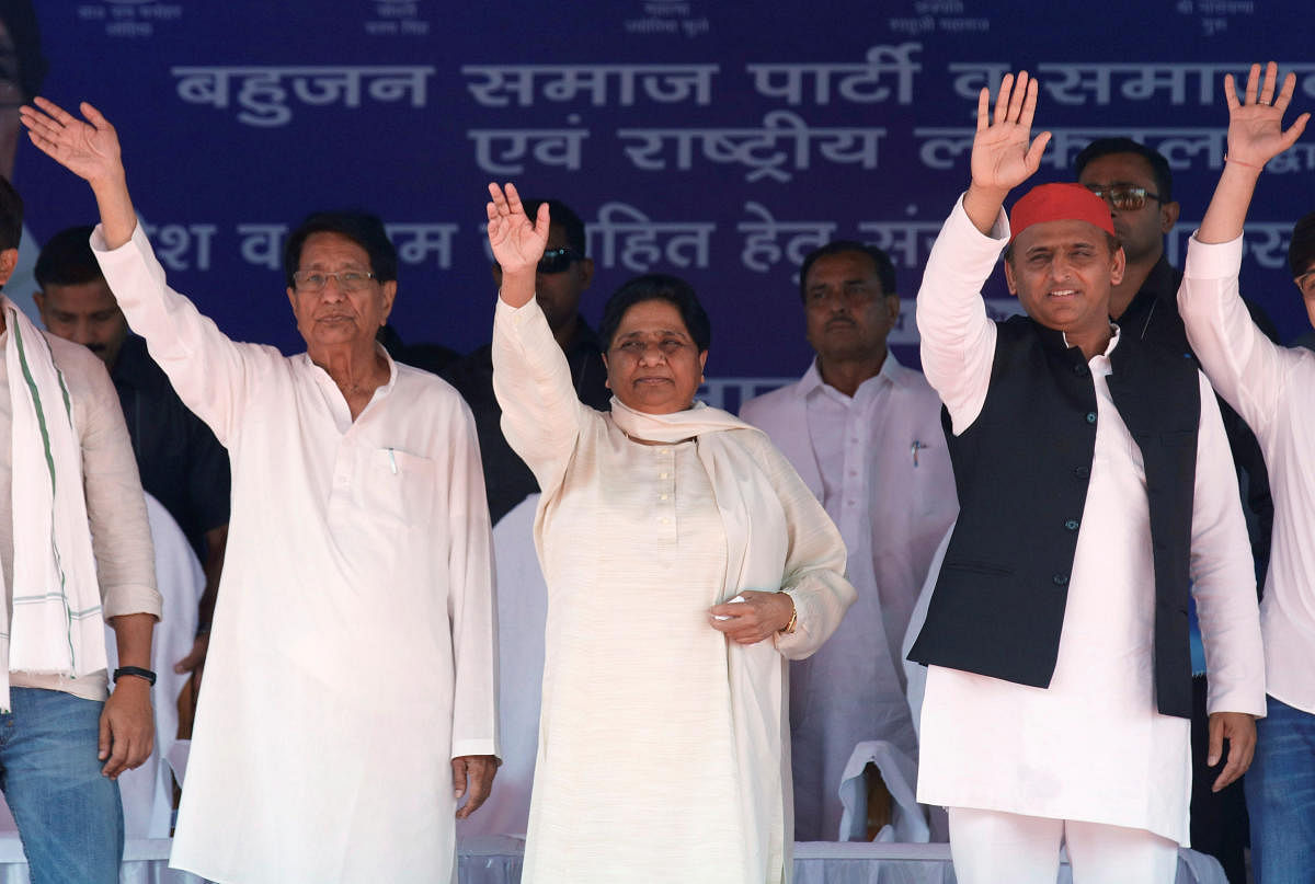 Both the 'grand alliance' comprising the Samajwadi Party (SP), BSP and Rashtriya Lok Dal (RLD) and the Congress have been going all out to woo the Muslims, whose support is considered to be decisive in around two dozen Lok Sabha constituencies across the