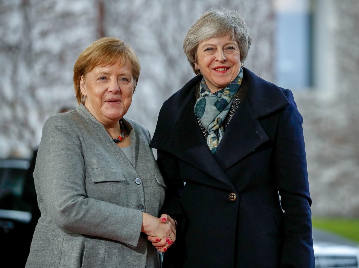 May will meet the two leaders on Tuesday, their offices announced on Monday, the day before the summit where she is expected to ask the bloc for another delay to Brexit. (AFP File Photo)