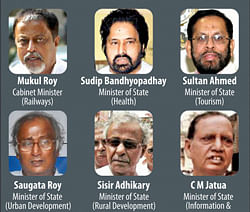 TMC MINISTERS WALK OUT OF UPA. PTI GRAPHICS