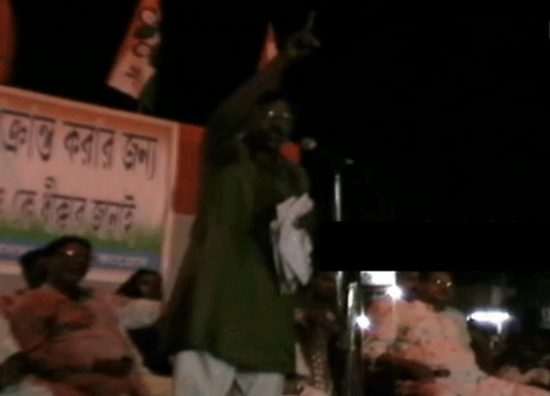 During a public party meeting at Diamond Harbour in South 24, Parganas district, Hildar said: 'As long as the world exists, rape will be there.' The comment has triggered a public outcry with women activists demanding Chief Minister Mamata Banarjee's intervention to control her party men. Screen grab