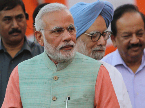Urging the Prime Minister to look after the minorities and the Dalits too, Sultan Ahmed (TMC) said Modi, like Manmohan Singh, faces the problem of two power centres. AP File Photo.