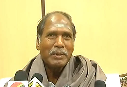 AINRC president and Chief Minister Rangaswamy. Screen Grab