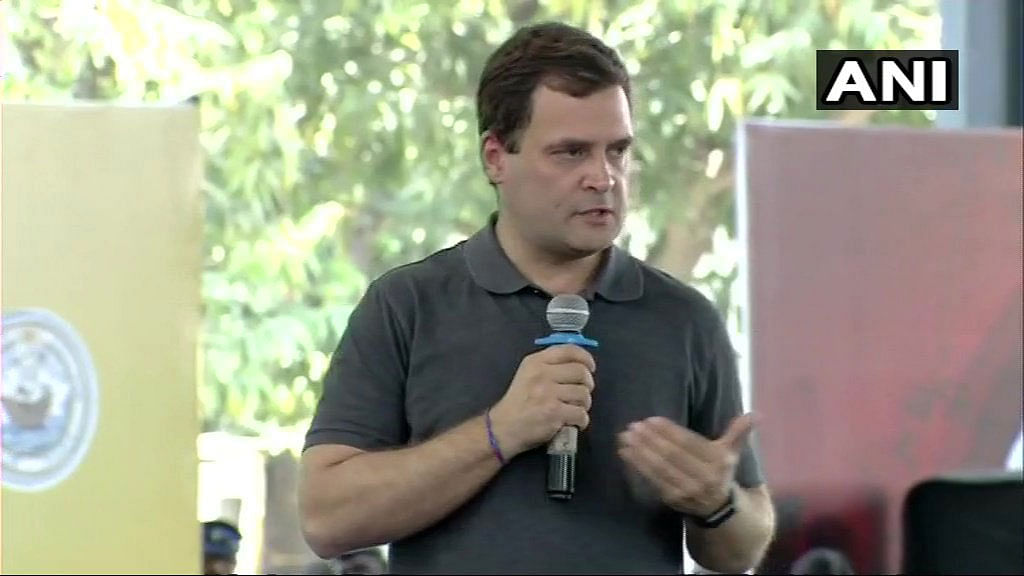 You can't have a negative, fearful atmosphere in the country and expect economic growth, which is directly related to the mood of the country, Congress president Rahul Gandhi said on Tuesday. ANI photo