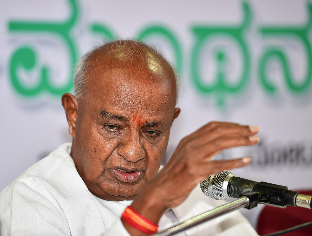 Amid strains in the ruling Congress-JD(S) coalition government in Karnataka, former Prime Minister and JD(S) supremo H D Deve Gowda today said his son and Chief Minister H D Kumaraswamy will present the budget on July 5 and there would be no danger to his