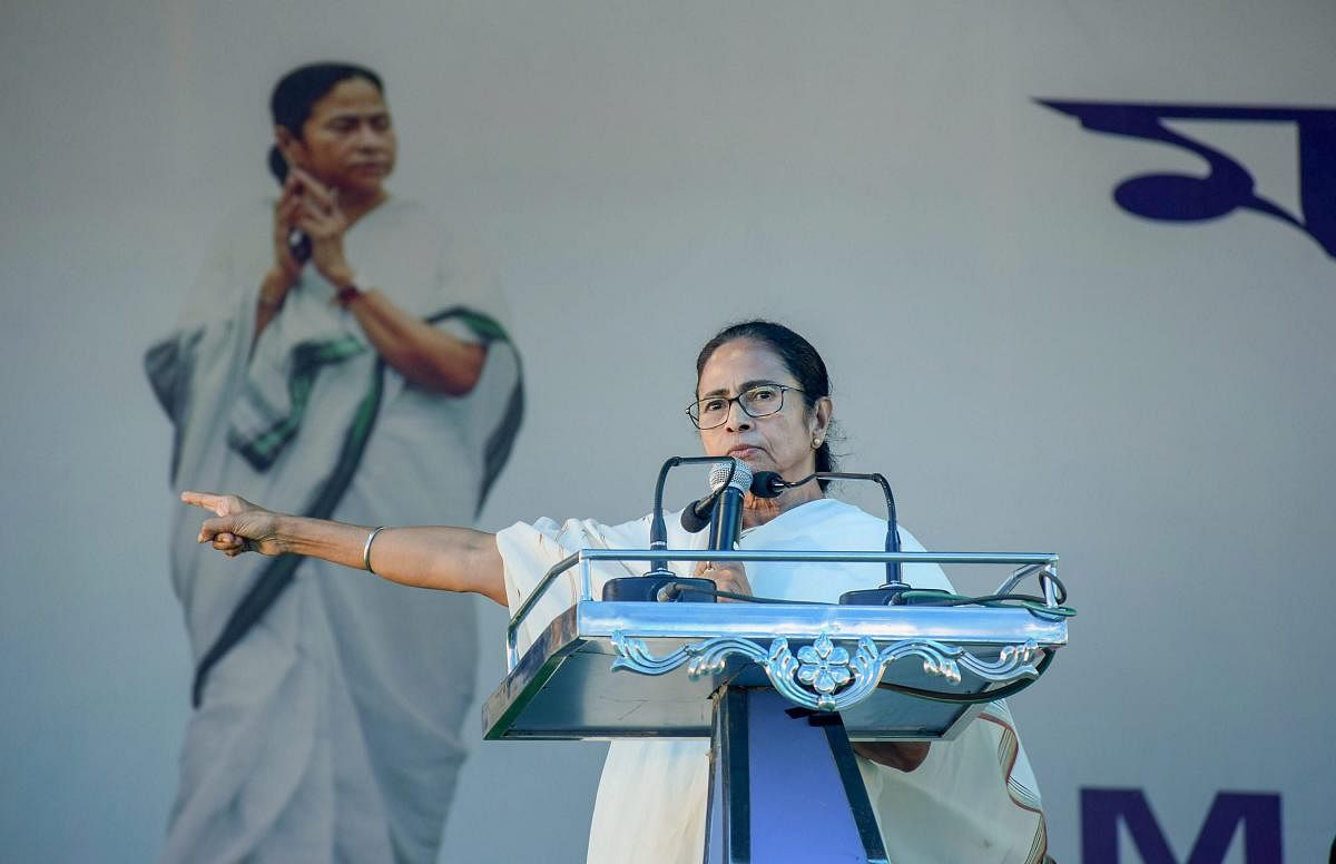 West Bengal Chief Minister Mamata Banerjee during a government programme, in Cooch Behar on October 30. PTI