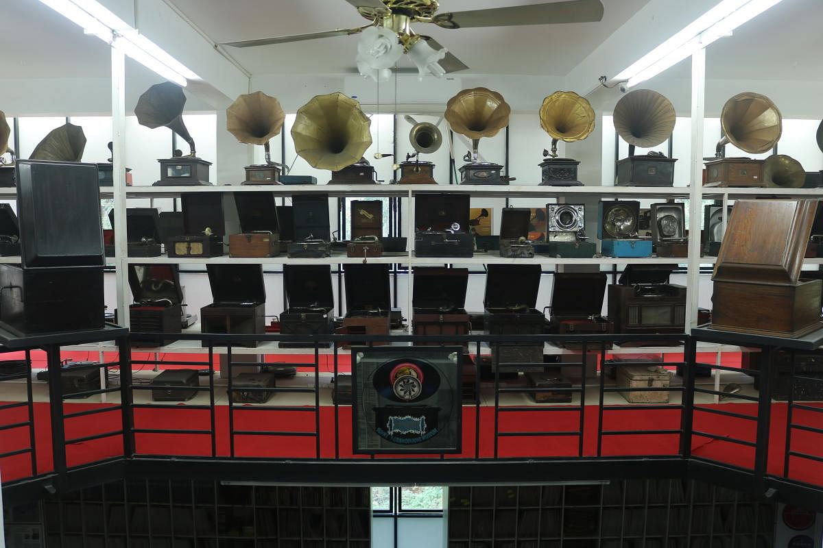 Sunny’s museum near Kottayam has a collection of gramophone records dating back to 1898-99 and vinyl records from the 1940s to 1985. It also displays gramophone and record players collected from across the country