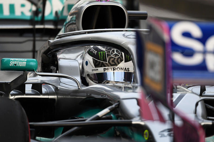 Mercedes driver Valtteri Bottas during the Chinese Grand Prix practice. Picture credit: AFP